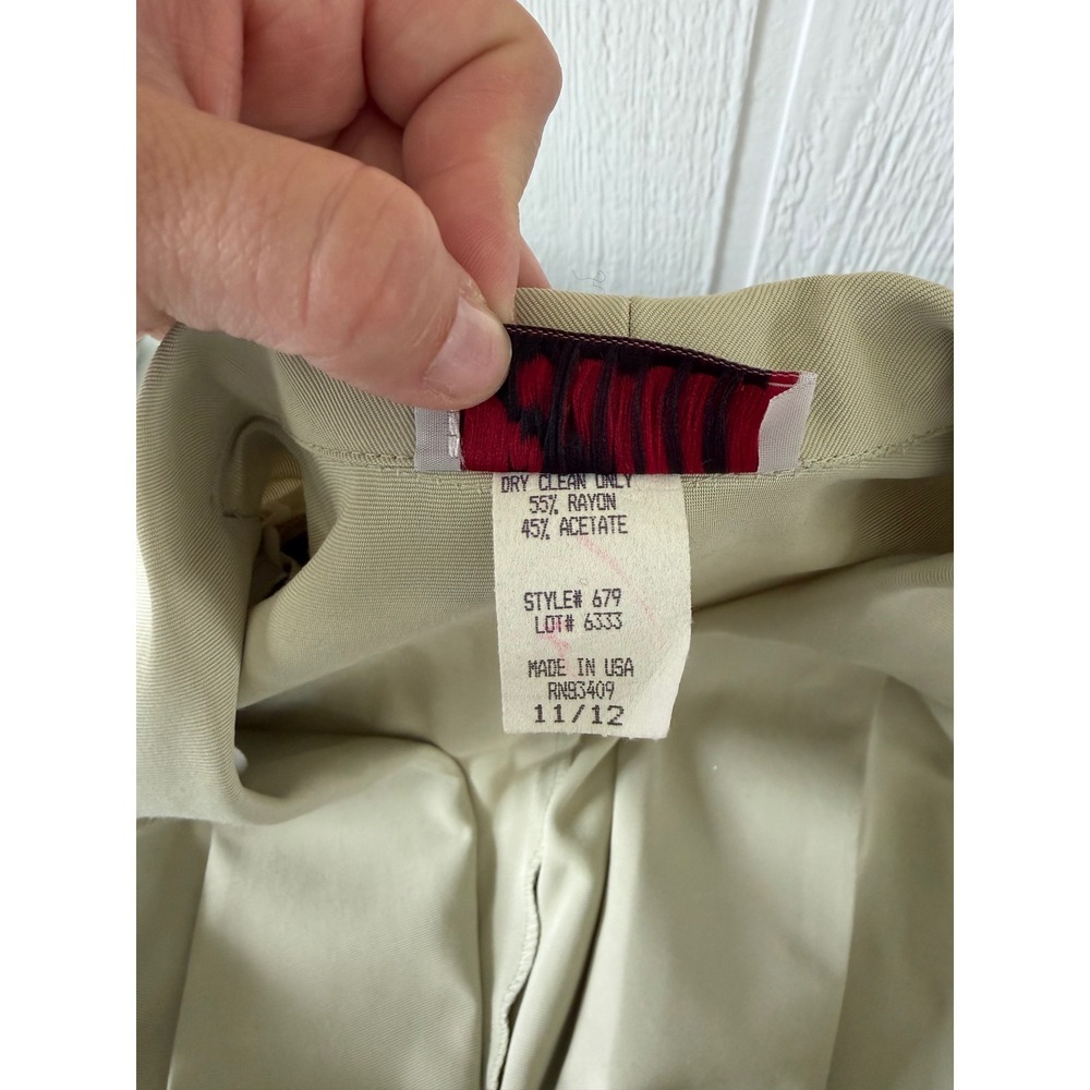 Vintage Dani Michaels Sage Green Pant Suit Set Size 12 90s Blazer Old Money - Picture 8 of 8